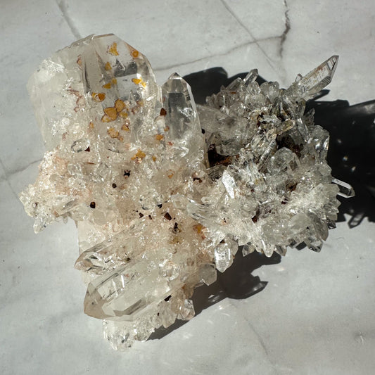 Colombian Quartz Cluster with Faden