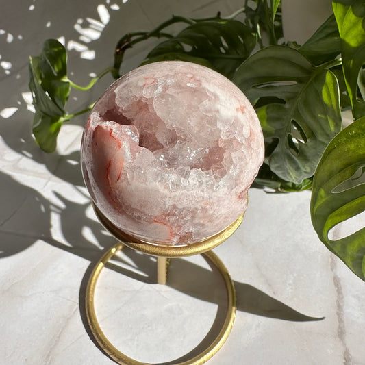Pink Amethyst Sphere with Stand