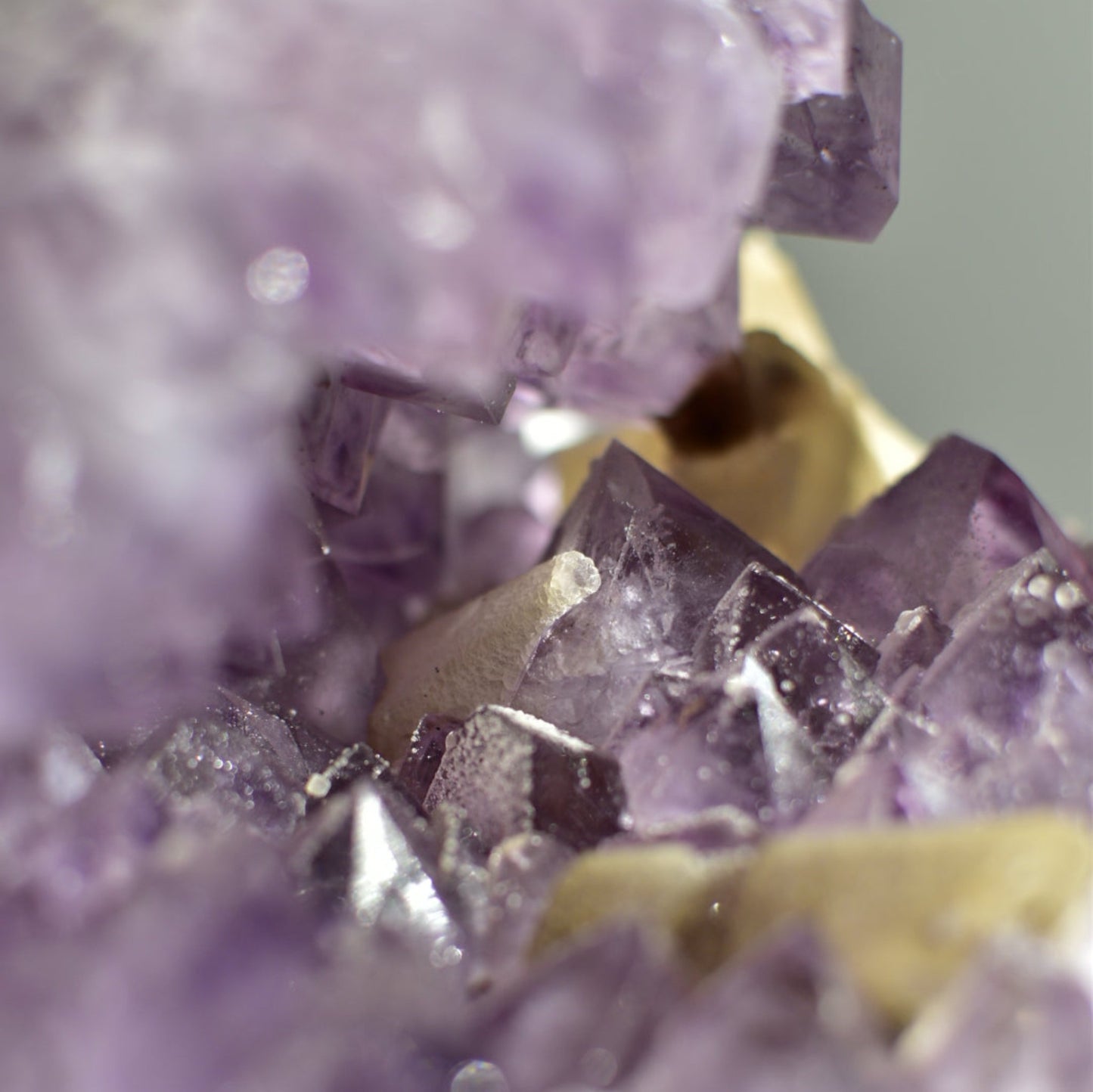 Amethyst XL Statement Geode Sphere with Calcite