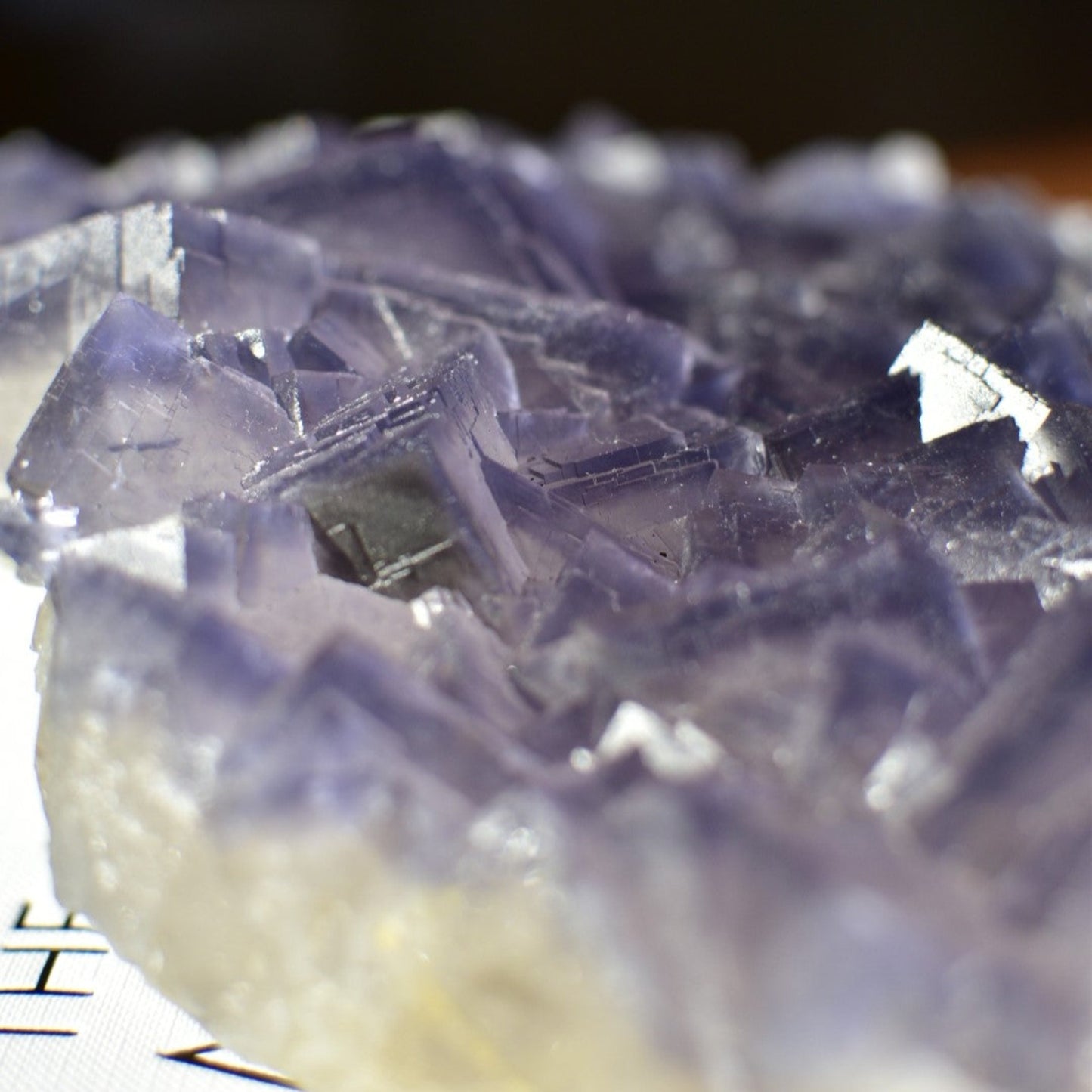 Purple Cubic Fluorite Statement Cluster