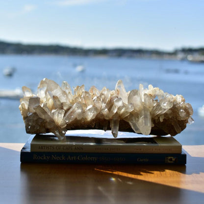 Himalayan Pink Samadhi Quartz Statement Cluster