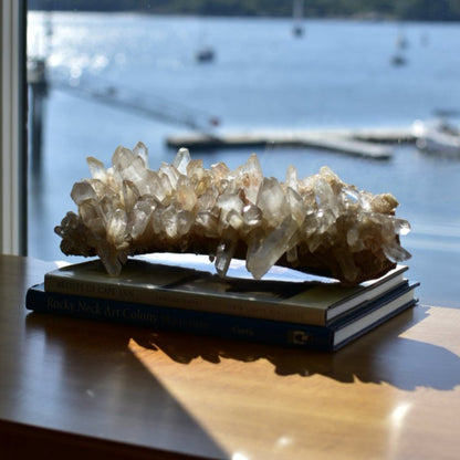 Himalayan Pink Samadhi Quartz Statement Cluster