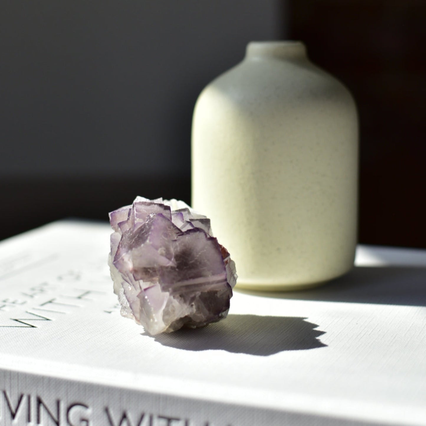 Purple Cubic Fluorite Cluster
