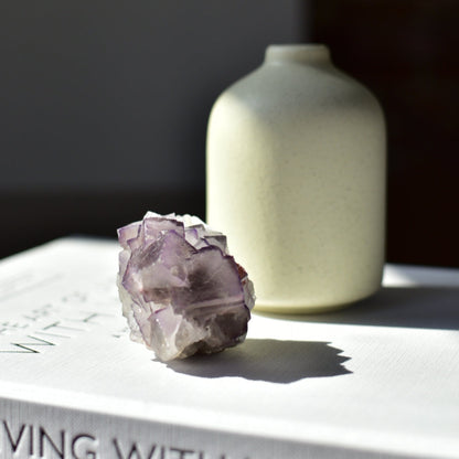 Purple Cubic Fluorite Cluster