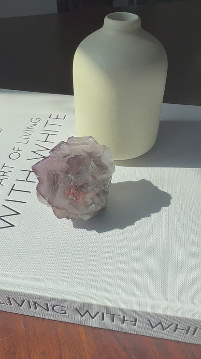 Purple Cubic Fluorite Cluster