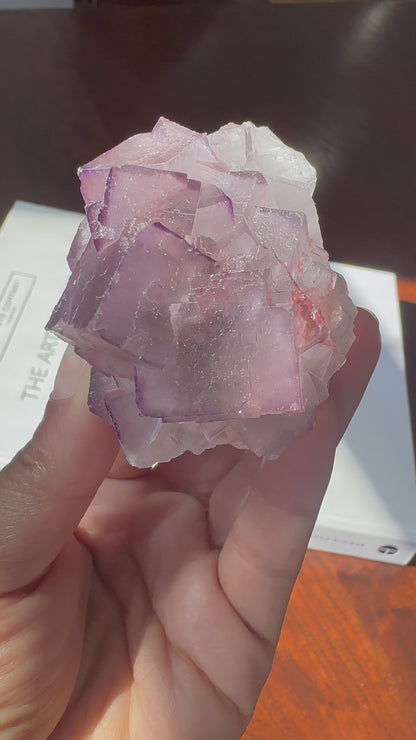 Purple Cubic Fluorite Cluster
